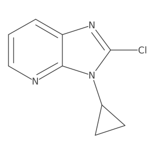 2-Chloro-3-cyclopropyl-3H-imidazo[4,5-b]pyridine结构式