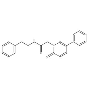 2-[6-oxo-3-phenyl-1(6H)-pyridazinyl]-N-[2-(2-pyridyl)ethyl]acetamide Structure