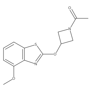 1-(3-((4-Methoxybenzo[d]thiazol-2-yl)oxy)azetidin-1-yl)ethanone Structure