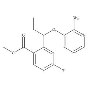Methyl 2-(1-(2-aminopyridin-3-yloxy)propyl)-4-fluorobenzoate Structure