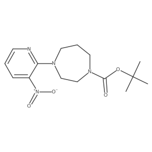 tert-Butyl 4-(3-nitropyridin-2-yl)-1,4-diazepane-1-carboxylate Structure