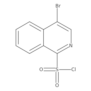 4-Bromo-1-isoquinolinesulfonyl chloride Structure