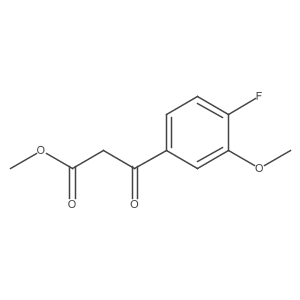 Methyl 3-(4-fluoro-3-methoxyphenyl)-3-oxopropanoate结构式