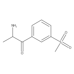2-Amino-1-(3-methanesulfonylphenyl)propan-1-one Structure
