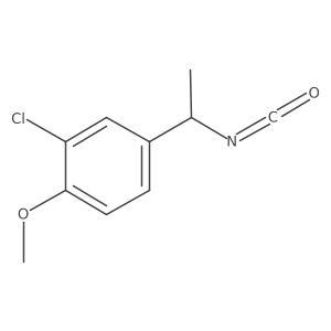 2-Chloro-4-(1-isocyanatoethyl)-1-methoxybenzene Structure