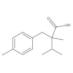 2-(4-Iodobenzyl)-2,3-dimethylbutanoic acid Structure