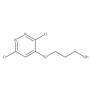 3-[(3,6-Dichloro-4-pyridazinyl)oxy]-1-propanol Structure