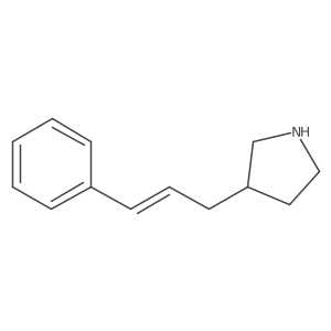 3-(3-Phenylprop-2-en-1-yl)pyrrolidine结构式