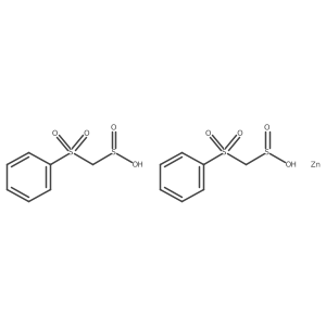 Bis((((phenylsulfonyl)methyl)sulfinyl)oxy)zinc Structure