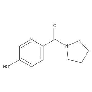 (5-Hydroxypyridin-2-yl)-pyrrolidin-1-ylmethanone结构式