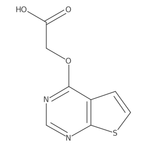 2-{Thieno[2,3-d]pyrimidin-4-yloxy}acetic acid Structure