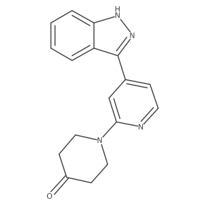 1-[4-(1H-indazol-3-yl)-2-pyridinyl]-4-piperidinone Structure