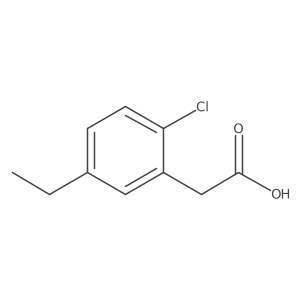 2-Chloro-5-ethylbenzeneacetic acid Structure