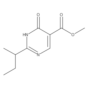 Methyl 2-(butan-2-yl)-6-oxo-1,6-dihydropyrimidine-5-carboxylate结构式