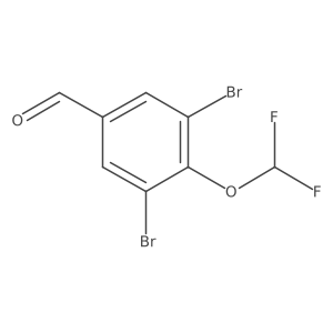 3,5-Dibromo-4-(difluoromethoxy)benzaldehyde Structure