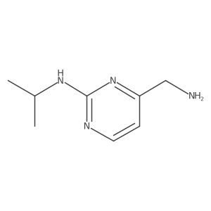 4-(aminomethyl)-N-(propan-2-yl)pyrimidin-2-amine Structure