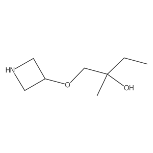 1-(Azetidin-3-yloxy)-2-methylbutan-2-ol结构式