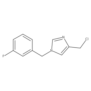 4-(chloromethyl)-1-(3-fluorobenzyl)-1H-imidazole Structure