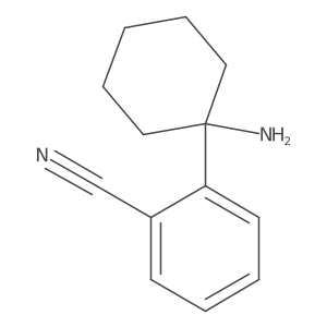 2-(1-Aminocyclohexyl)benzonitrile结构式