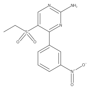 5-(Ethylsulfonyl)-4-(3-nitrophenyl)pyrimidin-2-amine结构式