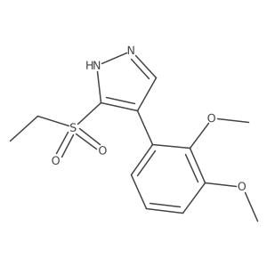 4-(2,3-Dimethoxyphenyl)-3-(ethylsulfonyl)-1H-pyrazole结构式
