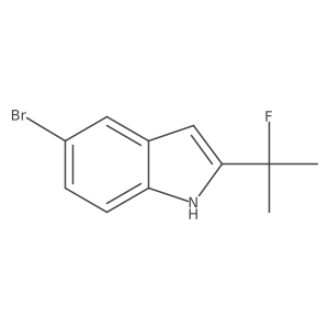 5-bromo-2-(2-fluoropropan-2-yl)-1H-indole结构式