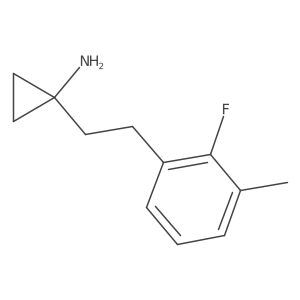 1-[2-(2-Fluoro-3-methylphenyl)ethyl]cyclopropan-1-amine Structure