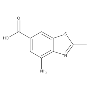 4-Amino-2-methyl-1,3-benzothiazole-6-carboxylic acid结构式
