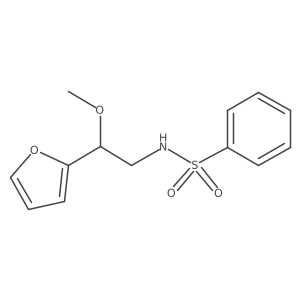 N-[2-(furan-2-yl)-2-methoxyethyl]benzenesulfonamide结构式