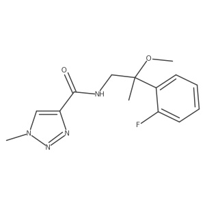N-[2-(2-fluorophenyl)-2-methoxypropyl]-1-methyl-1H-1,2,3-triazole-4-carboxamide Structure