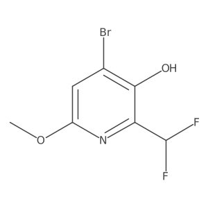 4-Bromo-2-(difluoromethyl)-6-methoxypyridin-3-ol Structure