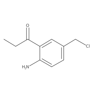 1-(2-Amino-5-(chloromethyl)phenyl)propan-1-one结构式
