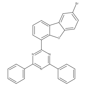 2-(8-Bromodibenzo[b,d]furan-4-yl)-4,6-diphenyl-1,3,5-triazine结构式