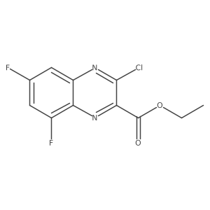 Ethyl 3-chloro-6,8-difluoroquinoxaline-2-carboxylate结构式