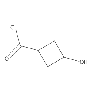 3-Hydroxycyclobutane-1-carbonyl chloride Structure