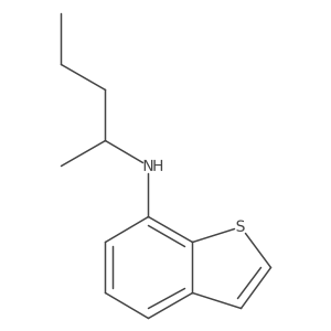N-(pentan-2-yl)-1-benzothiophen-7-amine结构式