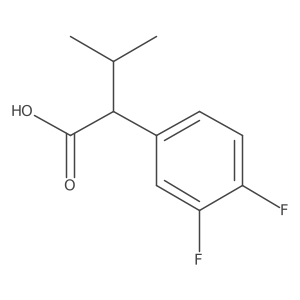 2-(3,4-Difluorophenyl)-3-methylbutanoic acid结构式