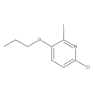 6-Chloro-2-iodo-3-propoxypyridine Structure