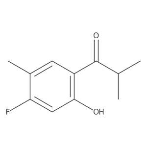 1-(4-Fluoro-2-hydroxy-5-methylphenyl)-2-methylpropan-1-one Structure