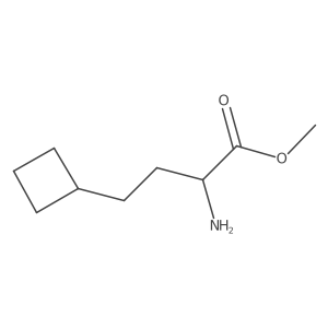 Methyl 2-amino-4-cyclobutylbutanoate Structure