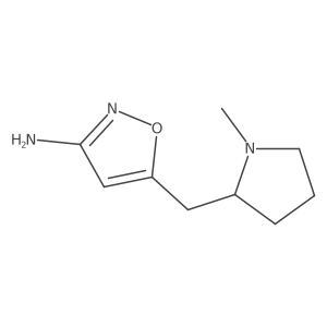 5-[(1-Methylpyrrolidin-2-yl)methyl]-1,2-oxazol-3-amine Structure
