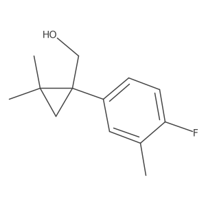 [1-(4-Fluoro-3-methylphenyl)-2,2-dimethylcyclopropyl]methanol Structure