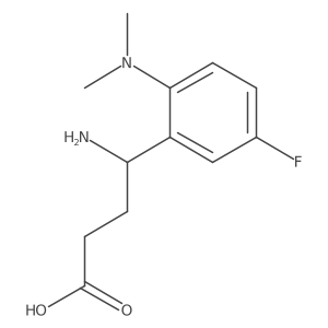 4-Amino-4-[2-(dimethylamino)-5-fluorophenyl]butanoic acid Structure
