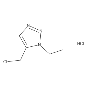 5-(chloromethyl)-1-ethyl-1H-1,2,3-triazole hydrochloride结构式