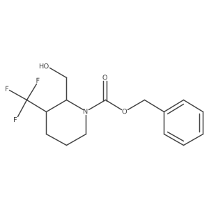 Cis-benzyl 2-(hydroxymethyl)-3-(trifluoromethyl)piperidine-1-carboxylate Structure
