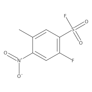 2-Fluoro-5-methyl-4-nitrobenzene-1-sulfonyl fluoride Structure