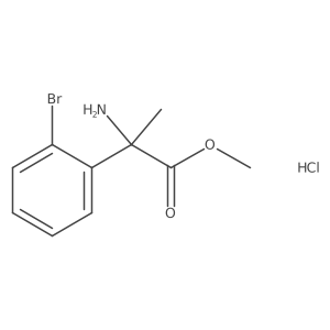 Methyl 2-amino-2-(2-bromophenyl)propanoate hydrochloride Structure