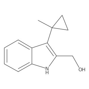 (3-(1-Methylcyclopropyl)-1H-indol-2-yl)methanol结构式