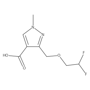 3-[(2,2-difluoroethoxy)methyl]-1-methyl-1H-pyrazole-4-carboxylic acid Structure