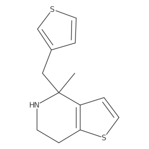 4-methyl-4-[(thiophen-3-yl)methyl]-4H,5H,6H,7H-thieno[3,2-c]pyridine Structure